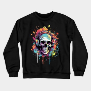 Skull acid art Crewneck Sweatshirt